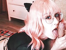 Amateur Blowjob From Cutie In Glasses