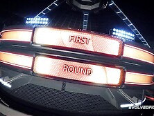 Naked Wrestling Bella Rossi Fights Chad Diamond and is Fuck