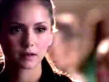 Vampire Elena Bites Cheerleader