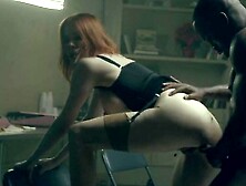 Maitland Ward gets her pussy pounded by Pressure in lingerie