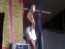 Indian girl Strip dance show in public