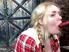 Teen Farm Wench BJ,  Bang,  Doggy Style - BustySeaWitch