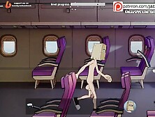 Bulky breasty stewardess gives me a appealing oral-job on the plane (Fuckerman Skyfuck #1) - Jazziuu