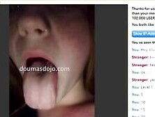 19yo omegle slut striptease