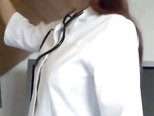 German Milf Nurse give sensual Handjob to young patient