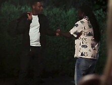 Blonde Cherry Kiss gets fucked by two black guys