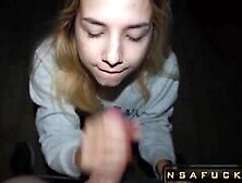 Cutie Mona Blue Swallows Massive Load after Public Playground Doggy Fuck