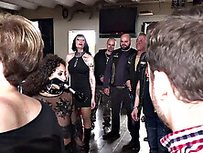 HJ petite teen used for public group humiliation