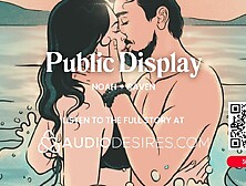 Risky Public Sex with Girlfriend at the Beach - Foreplay & Fingering - ASMR Porn Audio Roleplay Story