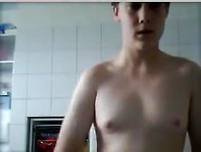 Danish Chubby Cums In Kitchen