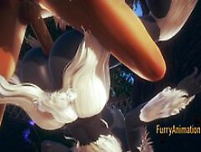 Furry Hentai - Fox & Satyr Fuck And Crempie