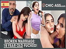 Threesome: Spanish Fiance Mounts Youngster With His Wifey (Porn From Spain)! Chic-Butt