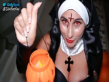 Possessed Nun Sucks Big Cock