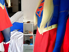 157 Gabi Gold Is Supergirl Fucked With Blue Nylon - Sex Movies Featuring Sexy Tights