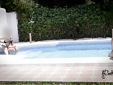 Having joy in a pool of a swinger club!!