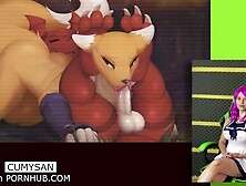 Furry Digimon Renamon X Guilmon Tamers Anime Uncensored Reaction Anime Rule 34 Porn Animation