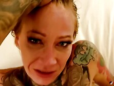 Inked-up, Rough-looking Bitch Amanda Doll Gets Fucked In Pov