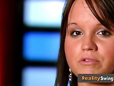 American swinger young couples bang in hot orgy