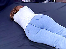 Stepmom Gets Anal Help From Stepson - Big Tits MILF in Jeans