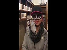 Superhero Chick Ex-Wife Gives Me A Bj At The Public Library!!! She’S Always Got A Mask Available