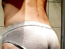 Getting My Tight Grey Briefs Wet In The Shower (Requested)