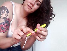 Face Sitting Femdom Fetish Babe Sucks Off This Toyed Loser