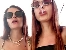 Princesses Kira And Sofi - Pov Female Domination Outdoor