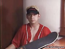 Straight Amateur Twinks Talks About Solo Sex