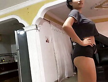 Stepfather Perez's Taboo Fantasy: Masturbating To My Workout And Filling Me With Cum