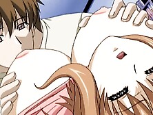 Juicy anime girl opens legs to be fucked in the asshole