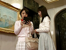 Sensitive school girl student who loses his bet and loses to a lesbian shortcut