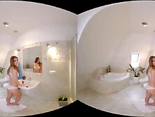 VRHUSH Lexi Dona and Sybil A twat licking in virtual reality