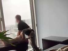 Milf Boss Fucked Against Her Office Window