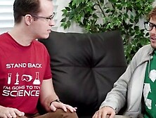 Sheldon and Leonard are working on their Japanese while Amy hangs out. She suggests she