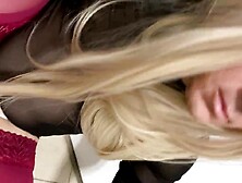 Sluttty Crossdresser Madison CD putting on makeup to go play with wang and vagina