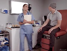 Naughty Nurse: Blowjob,  Cowgirl & Missonary Porn