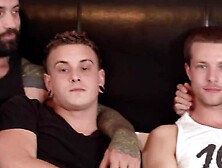 Four Gay Dudes Are Having Wild Anal Sex In The Bedroom