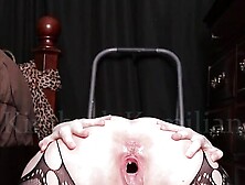 Kimberly Kamilian slides down on humpy troll dildo!!