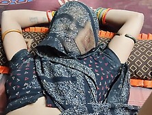 Desi Village Bhabhi Fucked Hard By Her Devar First Time in black saree