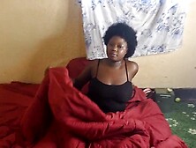 What hell is this babe doing, , using large cucumber in her vagina