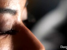 Deeper.  Pliant Ameena Is Dominated In Public