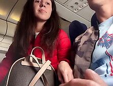 Risky Public Jerking Off On A Plane Full Of People - Public Wang Flashing