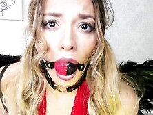 A stunning Agony gag ball slave orgasm obeying orders - Anastaxia Lynn