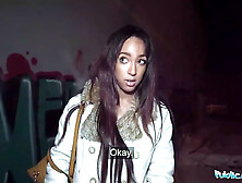 Public agent when she saw the size of his Big Cock she dreamed it deep in her labia