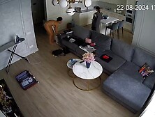 IP-CAM - Ukrainian mom walks around naked