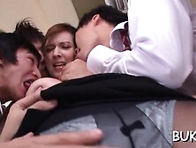 Pungent japanese Rora Misaki blows like a champ