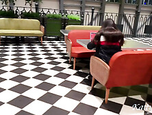 Real Porn Casting in a Mall Public Toilet