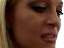 cougar with huge breasts fucking rough with huge fake-dick