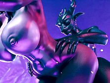 Frenetic Sex Session For 3d Temptress With Big Hooters