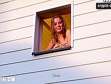 Hawt Golden-haired Neighbor Shows Stranger Sauna And Her Wet Holes